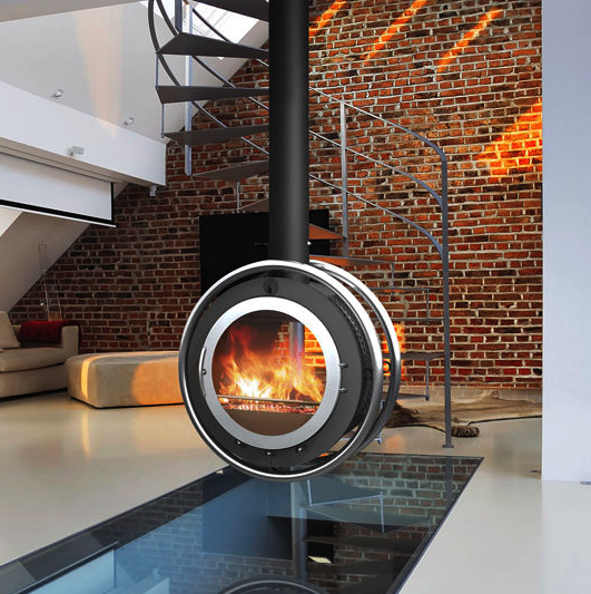 Design d'intérieur : la cheminée, un objet de décoration ... Brique cheminée inspiration